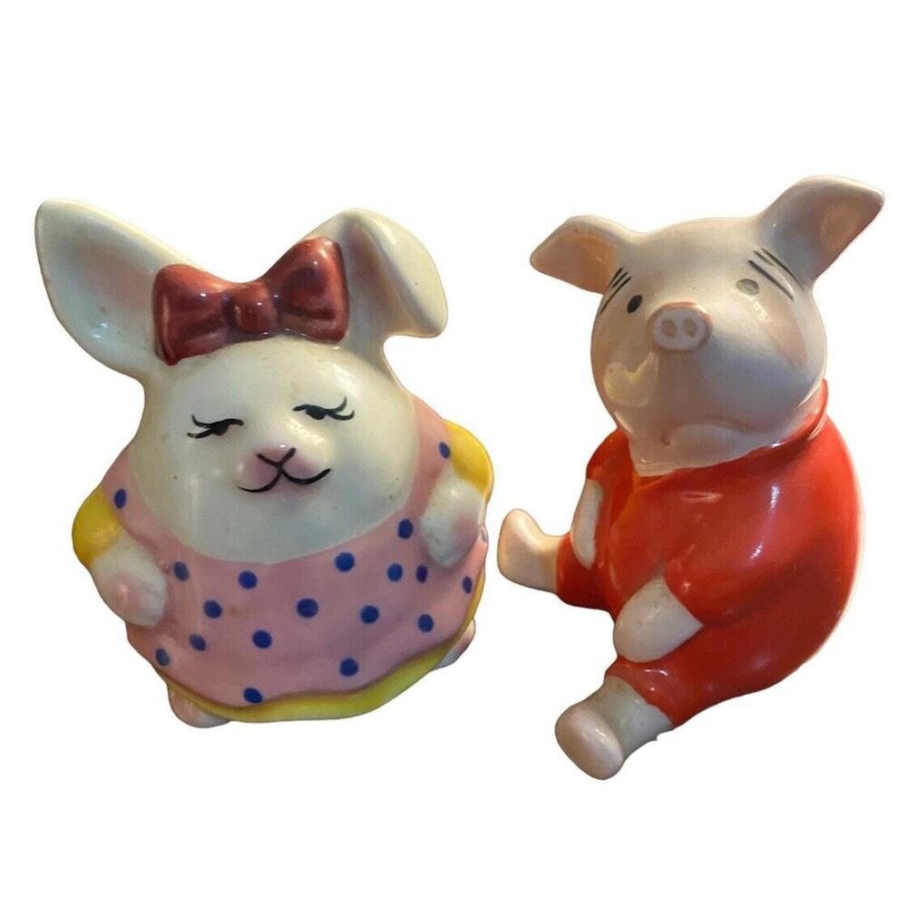 Vintage Beswick England Walt Disney Winnie Pooh Piglet Figurine Girl Pig Bow Lot